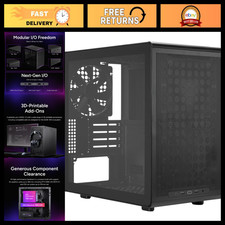 Micro-ATX PC Case, High Airflow Design, Tempered Glass Side Panel, Compact Gamin picture