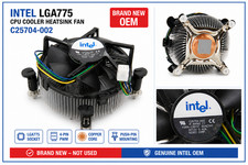 Intel LGA775 CPU Cooler Heatsink Fan C25704-002 4-Pin PWM New Genuine picture