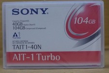 NEW SEALED Sony TAIT1-40N Turbo 40/104GB Data Tape Cartridge picture