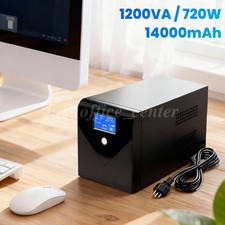 1200VA 720W Backup UPS Power Supply Portable Battery Backup Device w/ 3 Outlets picture