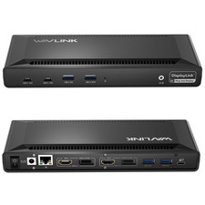 USB-C Dock 2 Monitors DisplayLink Docking Station 100W Charging 2HDMI 2DP RJ45 picture