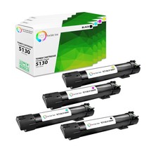 TCT 4PK 5130 High Yield Color Toner Cartridge Set For Dell 5130cdn 5130 printers picture