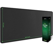 Gaming Mouse Pad 46”x17” XXL Black 5mm Thick Extended Large Desk Mat picture