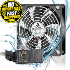 GDSTIME 120mm IP67 Waterproof Fan w/Speed Waterproof-1225 w/ Speed Controller picture