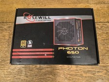 Rosewill PHOTON-650 80 Plus Gold 650W Full Modular Power Supply COMPLETE picture