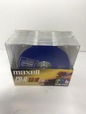 MAXELL CD-R74 650MB 74 Min. Recordable CD 10 Pack New picture
