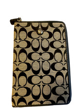 Coach Signature Canvas E-Reader or IPad Mini Tablet Sleeve Zip Case picture