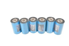 BEUYI PW110300-1 Enhanced Wax Thermal Ribbon 110mm X 300m Black 6 Rolls Premium picture