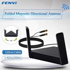 Dual Band 2.4G/5GHz External Rotating Magnet WiFi Antenna RP SMA PCI-E AX210 picture