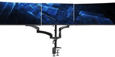 Triple Pneumatic Monitor Mount for 3 Screens up to 32 inches, Fully Adjustabl... picture