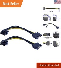 Versatile 15-Pin SATA to 8-Pin PCI-Express Power Adapter Cable – 20CM Length picture