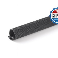 MGI SpeedWare Woven Mesh Split-Sleeve Wire Loom 25 ft (1/4