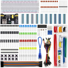 Electronics Component Fun Kit With Power Supply Module Breadboard Jumper Wires picture