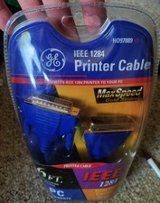 GE H097889 6Ft IEEE 1284 DB25M/Centronics 36M Gold Plated Parallel Printer Cable picture