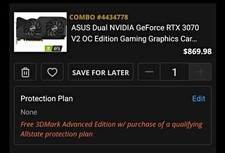 ASUS Dual NVIDIA GeForce RTX 3070 V2 OC Edition Graphics Card picture
