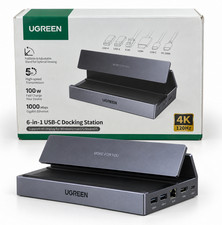 UGREEN 6-in-1 USB-C Docking Station 4K 120Hz 100W Gigabit Ethernet Open Box picture