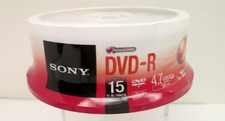Sony DVD-R 15 Pack 4.7 GB 120 Min Blank AccuCORE Media DVD Discs Sealed New picture