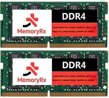 32GB (2X16GB) DDR4 3200MHz PC4-25600  SO-DIMM EQUIV TO CRUCIAL CT2K16G4SFRA32A picture