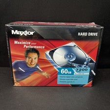 Maxtor 60 Gigabyte 7200 Rpm Hard Drive Computer Storage NEW IN BOX picture