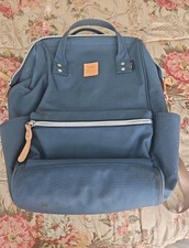 Himawari Backpack Gray Yellow Travel Structured Laptop Pocket picture