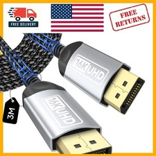 10FT 16K DisplayPort Cable - Connects Directly | Perfect for Monitors & PCs picture