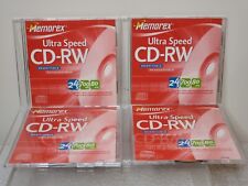 Lot of 4 - Memorex Ultra Speed CD-RW  24x 700MB 80 mins picture