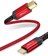 USB B to USB C Cable 10Ft, USB C Printer Cable Compatible with Macbook Pro, HP, picture