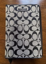Coach Black Signature Mini iPad Case (Tablet or E-reader) | Pre-owned Good picture