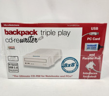 Sealed MicroSolutions Backpack External CD-ReWriter USB PC CARD PARALLEL PORT picture