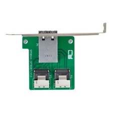 Cablecy Mini SAS HD SFF-8644 To Mini SAS SFF-8087 Dual Ports PCBA Female Adapter picture