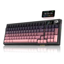 RedThunder K95 Wireless Mechanical Keyboard, RGB Backlit, Gradient Pink picture