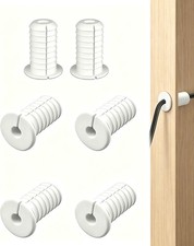 4 Pack 3/4 Inch 19mm White Split Cable Grommet - Waterproof Anti-Slip Wall picture