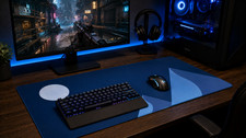 XL Minimalist Mountain Moon Gaming Mouse Pad Desk Mat 35.5