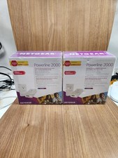 Lot of 2 New Netgear PLP2000 Powerline 2000Mbps Adapter Kit 2-Port Gigabit picture