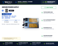 LOT OF 2 HP 723600-101 800W Flex Slot Platinum Power Supply 754381-001 Gen9 Gen1 picture