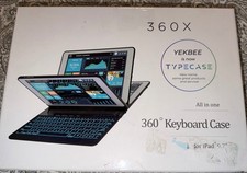 Typecase Yekbee 360X All In One Black Keyboard Purple Case (For iPad 9.7
