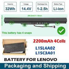 32Wh L15L4A02 Battery For Lenovo IdeaPad B50-50 100-15IBD 5B10H70338 L15C3A01 US picture