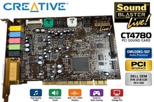 Creative Labs Sound Blaster Live CT4780 PCI 5.1 Audio Card Dell P/N 0181UR picture