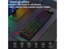 Redragon S163 3-Mode Wilreess Gaming Keyboard & Mouse Combo, 108 Keys K689 PRO picture