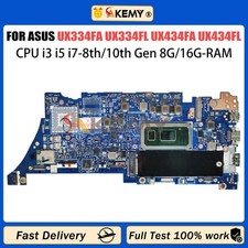 For ASUS Laptop Motherboard UX334FL UX334FLC ZenBook U4600F U3600F UX334FA​ picture