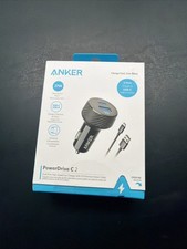 Anker PowerDrive C 2 Dual-Port High Speed Car Charger+USB-C 3ft Cable Combo F/S picture