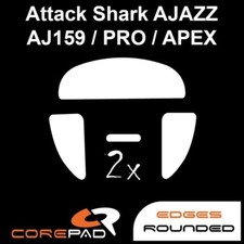 Corepad Skatez Attack Shark x Ajazz AJ159 APEX Replacement Mouse Feet PTFE picture