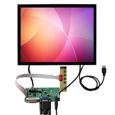 DVI VGA LCD Controller Board 12.1 in CLAA121XA02DW 1024X768 Capacitive Touch LCD picture