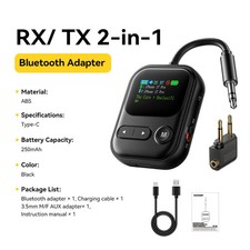 Essager 2-in-1 Bluetooth 6.0 Audio Receiver/Transmitter 3.5mm Jack LCD Display picture