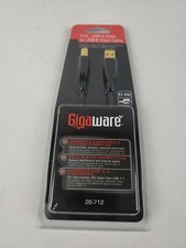 Gigaware 3-Ft. USB-A Male To USB-B Male Cable #26-712 Brand New picture