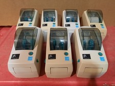 Lot of 7  Zebra LP2824 Plus Thermal Label Printer ALL UNITS POWER ON FOR PARTS picture