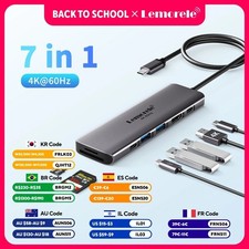 Lemorele 7-in-1 USB-C Hub Docking Station HDMI 4K 60Hz USB 3.0 PD 100W Adapter picture