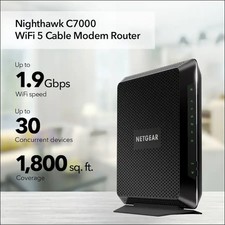 NETGEAR Wifi 5 Nighthawk AC1900 Router with DOCSIS 3.0 Cable Modem - C7000 picture