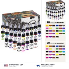 KVM 28 Assorted Tattoo Ink, 0.5 oz (15 ml). Rich in Color and Easy to Apply, ... picture