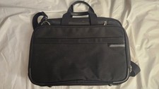 Briggs & Riley Black Nylon Laptop Briefcase, Padded, Partitions, 15 in picture